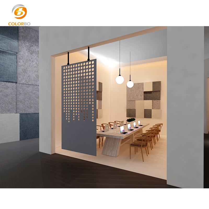 OEM B1 Modern Design Panel Acoustic Padded Customized PET Office Furniture Screen