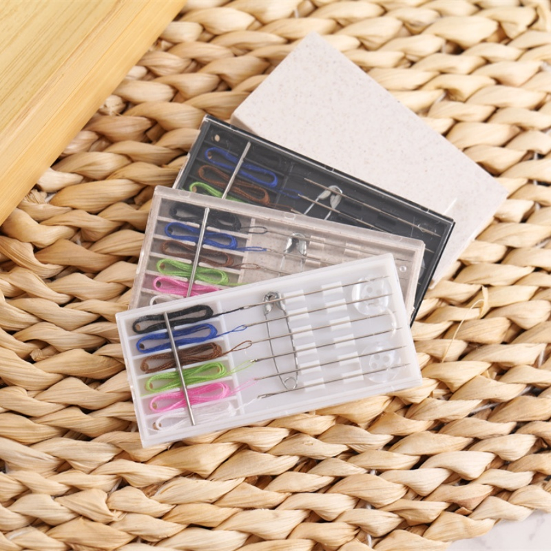 New Zipper Cross-Pattern Storage Sewing Box Home DIY Hand-Stitched Set
