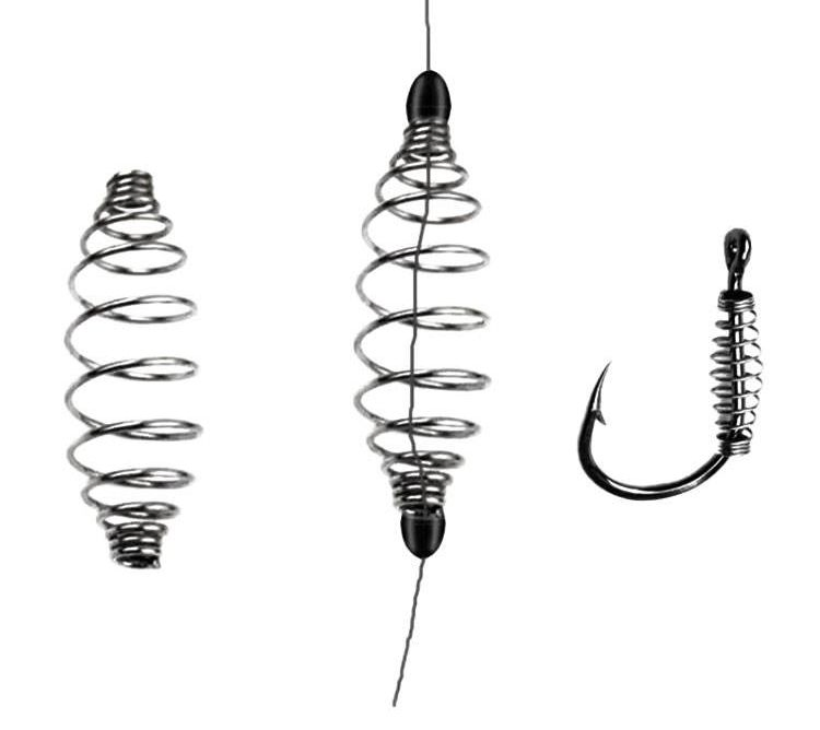 Futeng Fishing Hair Rig Knot Pullers Stainless Steel Hook Fishing Spring