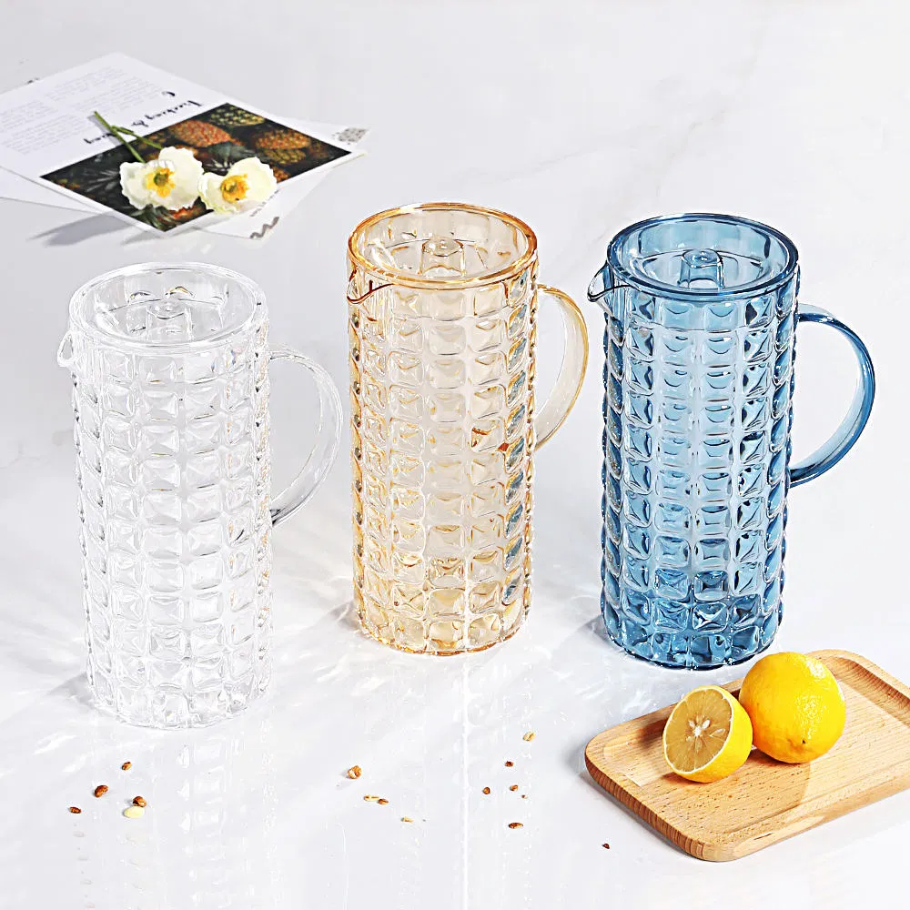 Luxury Acrylic Material Tea Infusion Pitcher Water Bottle Plastic Juice Pot