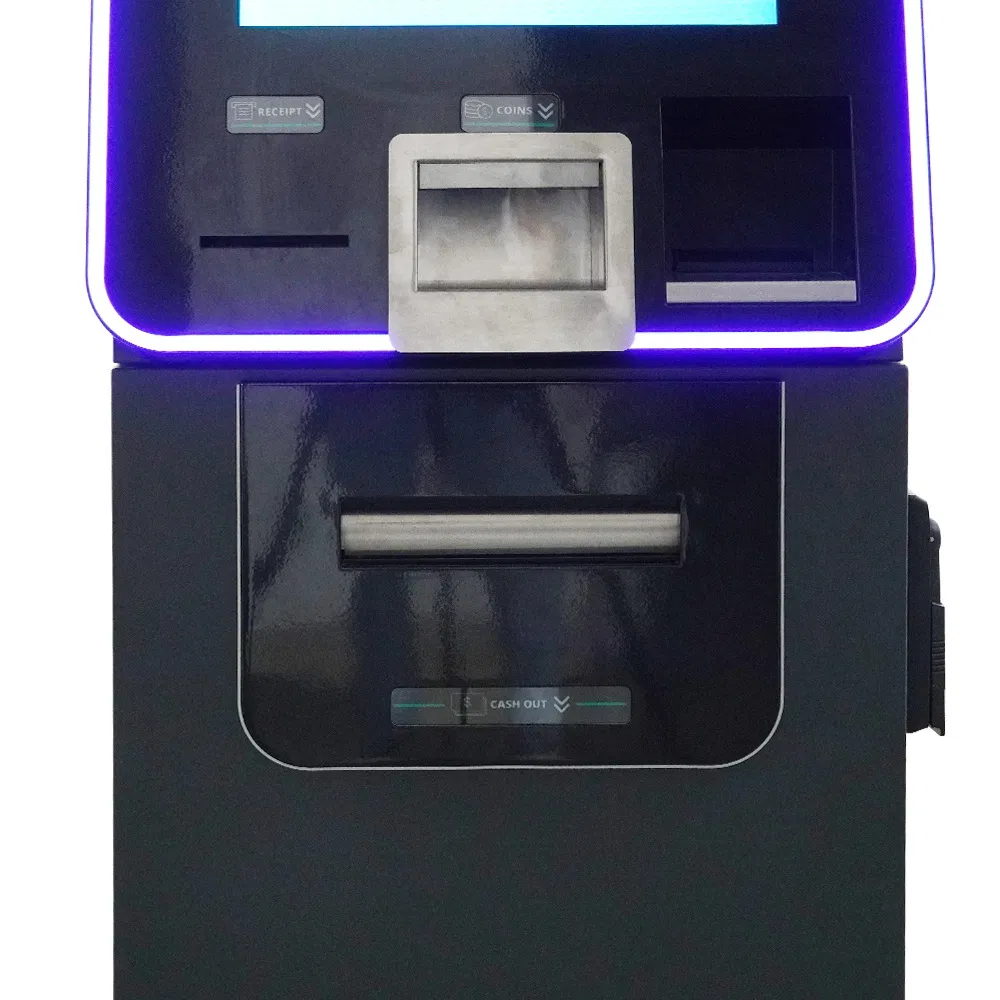 Freestanding Single Way Currency Exchange Kiosk From Foreign Currency to Local Banknote