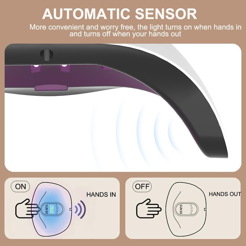 280W LED UV Nail Lamp Professional Gels Nail Dryer Lights