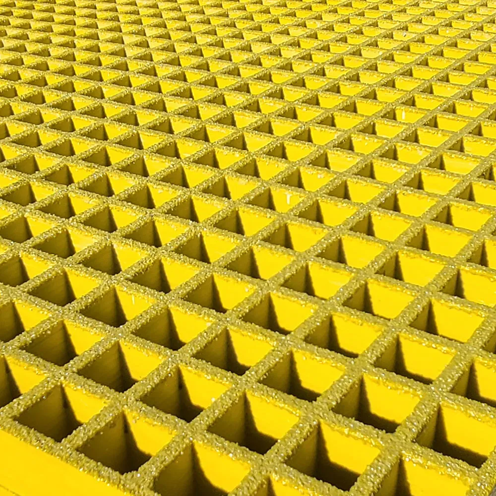 Tianfu GRP Grating 13mm Moulded 3664 X 1224 1000 mm X 2000 mm Standard Panel Size GRP Mesh Grating Used in Chemical Plant and Metal Finishing