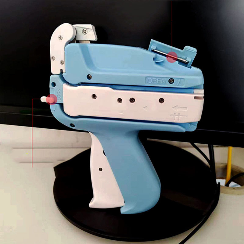 Пистолет для бирок и ярлыков с жемчужной застежкой