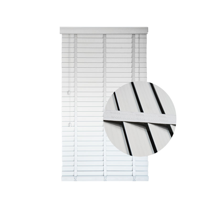 New Style Gradient Color 50mm PVC Faux Wood Customized Window Blinds