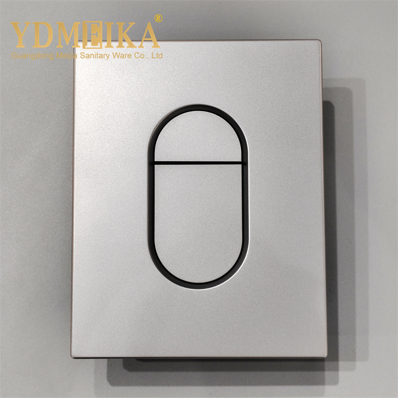 Concealed Cistern Flush Button Paneldual Matte Silver Flush Oval Button Panel