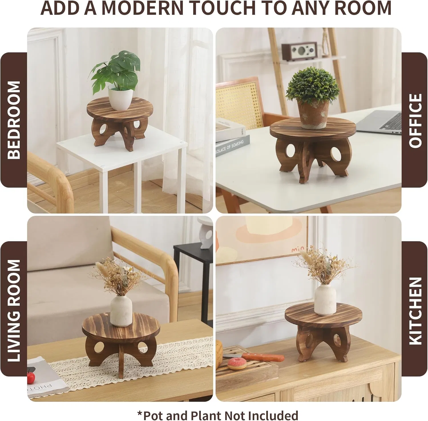 Indoor Wooden Plant Stool and Flower Rack