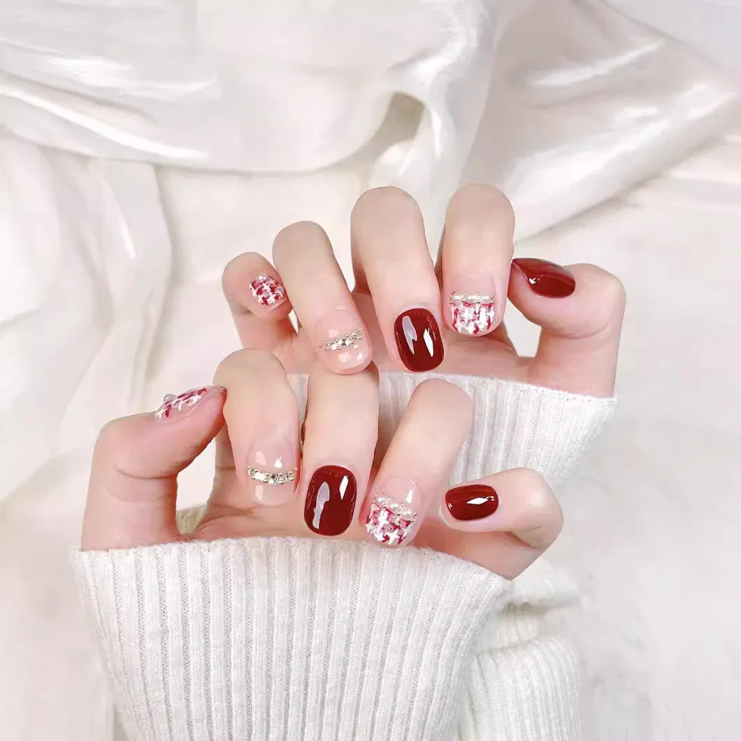 Private Labeling High Quality Handmade Acrylic for Nails Press on Art Nails