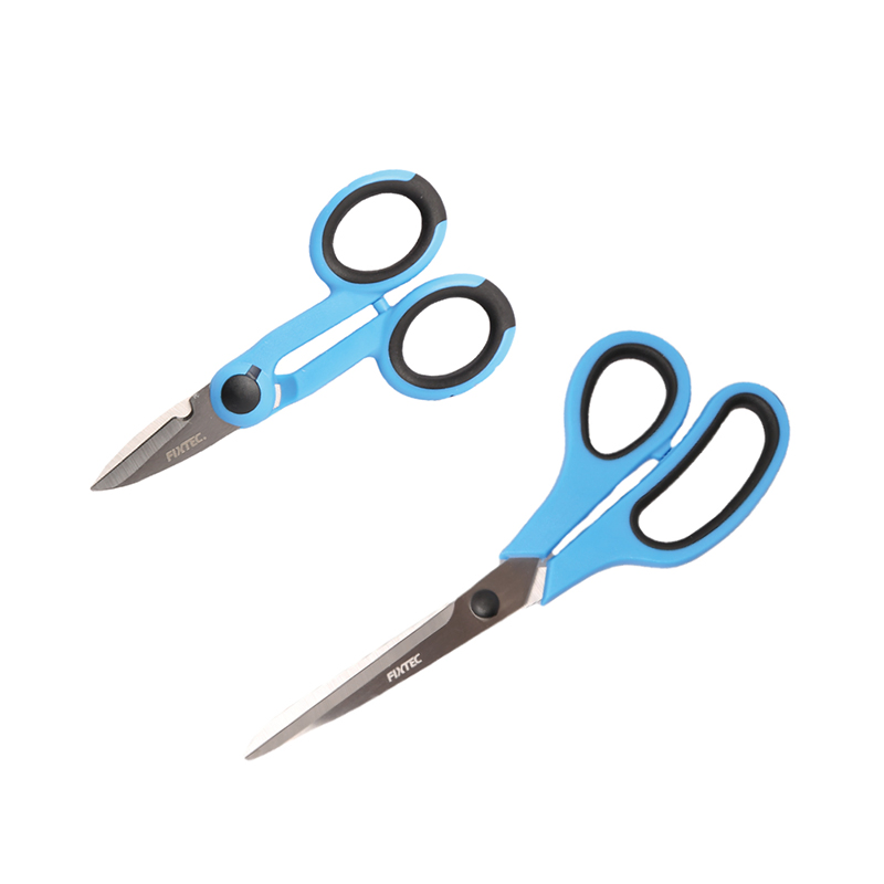Fixtec Resistant to Rust Electrician Scissors Cutting Tools 5.5'' 8.5'' Scissors