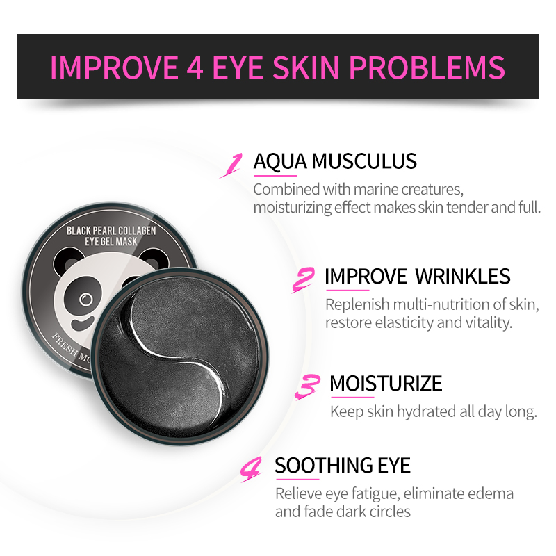 Black Pearl Collagen Remove Dark Circles Nourishing Eye Gel Mask