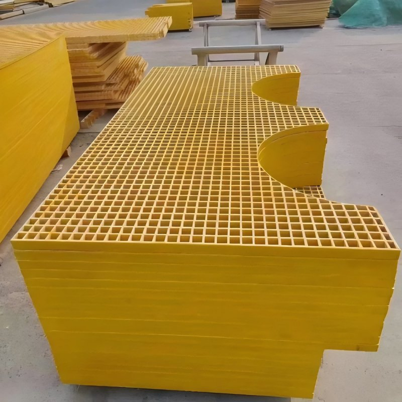 OEM/ODM Fiberglass/FRP Molded Grating Glass Fiber Grating with High Strength Corrosion Resistant Fiberglass Reinforced Plastic Grate