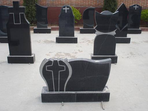 Tomb Stone Xiamen Blue/Black Granite Headstone Designs and Prices
