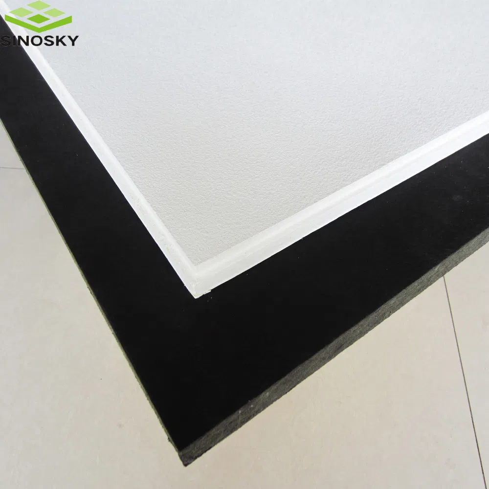 High Light Reflectance Sound-Absorbing Fiberglass Acoustic Board Ceiling for Library Reading Room