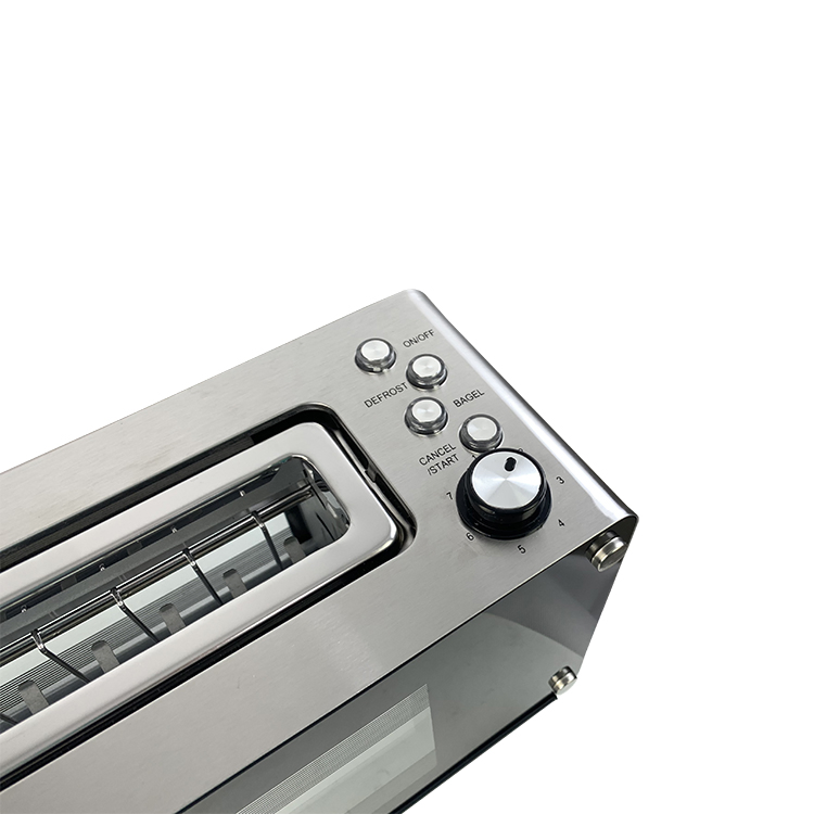 Nice Design Automatic Lifting Rigid PP Plastic Housing Toaster with 2 Slice