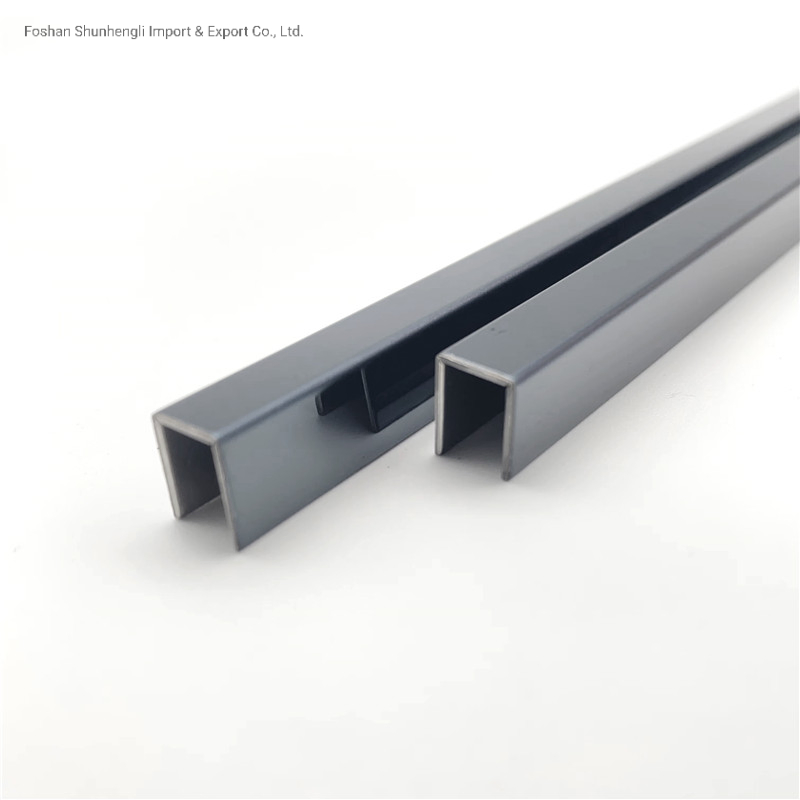 Furniture Mirror Trim Stainless Steel U Shape Profile Metal Tile Edge Trim