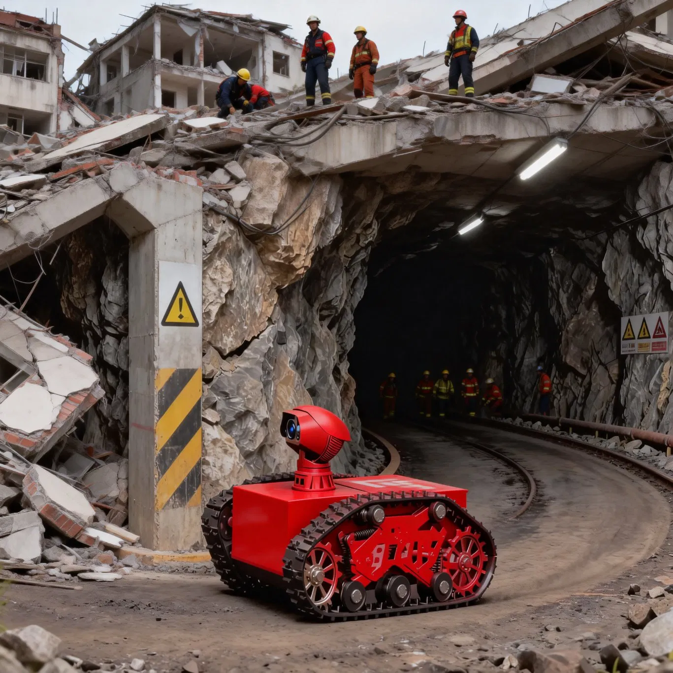 Unmanned Inspection Vehicle for Emergency Monitoring