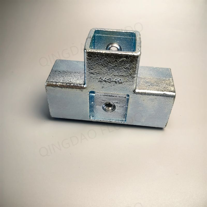 Malleable Iron Greenhouse Tube Clamp Fittings for Square Pipe 32mm