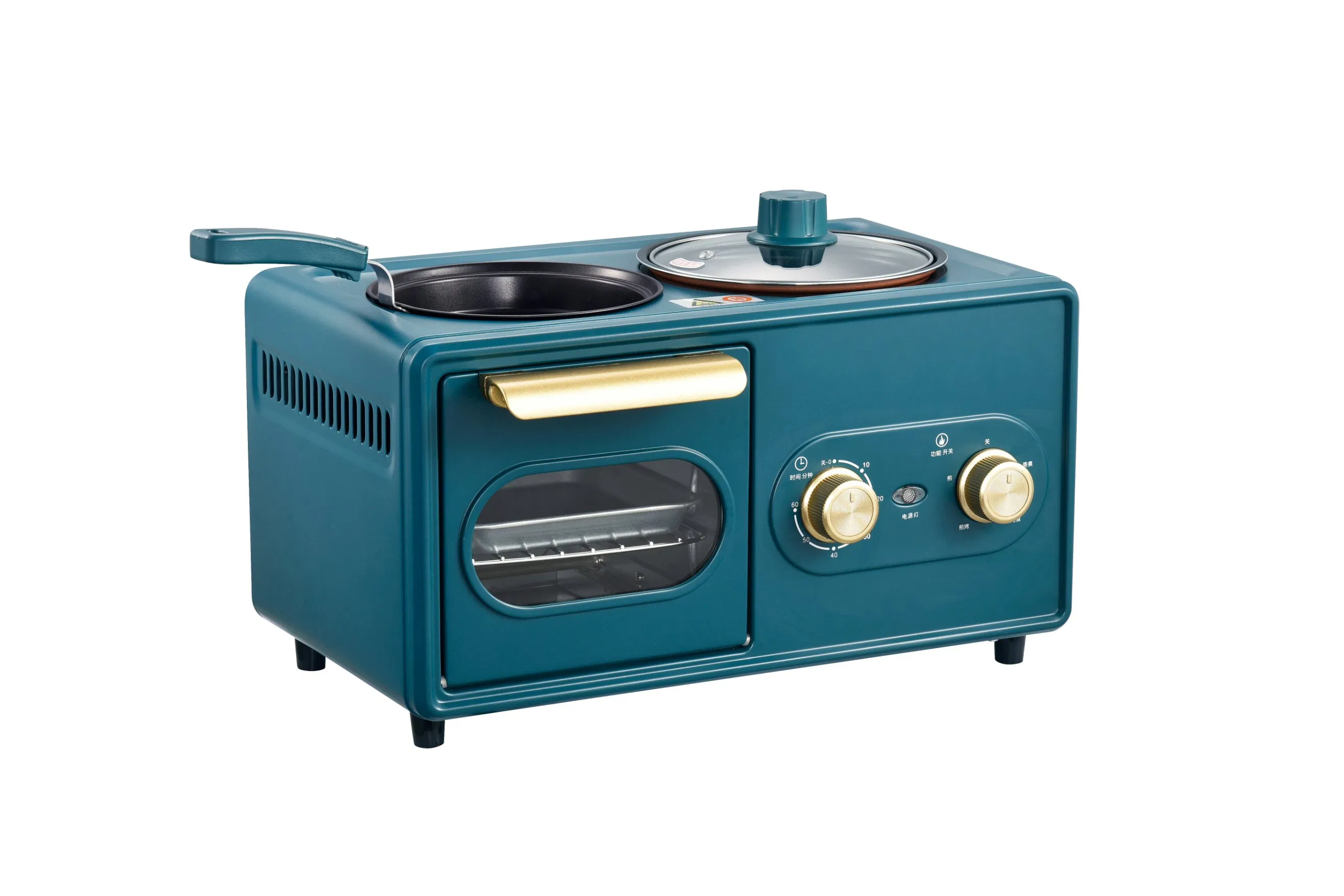 Home Appliances 3 in 1 Breakfast Machine Bread Electric Baking Fry Maker