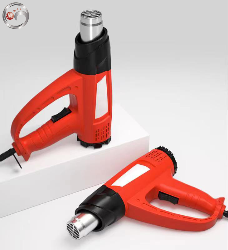 Heat Gun Kit 2000W with Dual-Temperature 5 Nozzles, Hot Air Gun 122f-1022f Heating in Seconds for DIY Shrink PVC Tubing/Wrapping/Crafts, Red