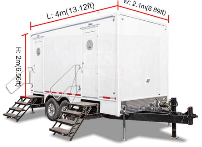 Mobile Outdoor Luxury Portable Bathrooms Trailer Factory Price Restrooms Trailer Camping Caravan Toilet Manufacturers