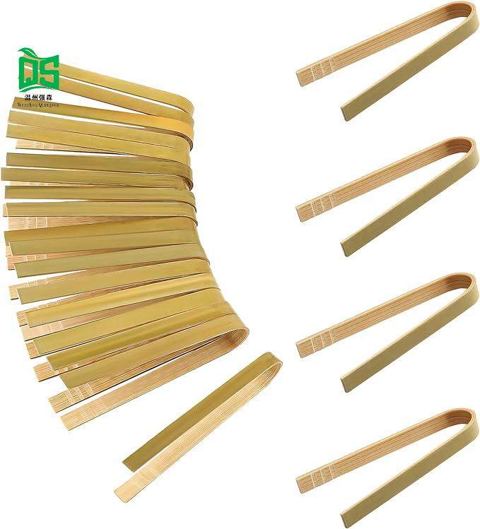 Disposable Mini Ice Tongs Bamboo Bread Serving Clips Kitchen Tool Salad Clip