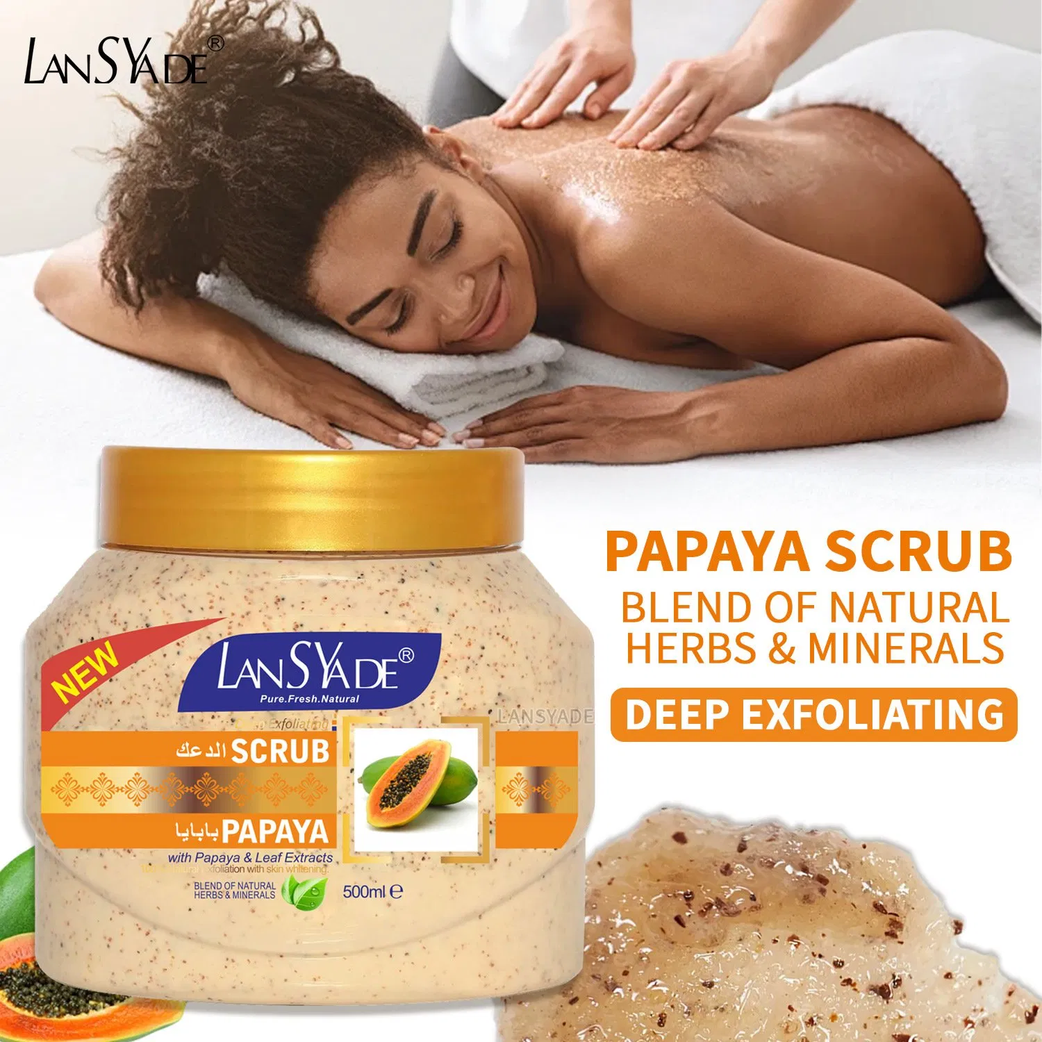 Whitening Scrub Body Repair Anti Dark Spot Anti-Aging Skin Care Turmeric Scrub
