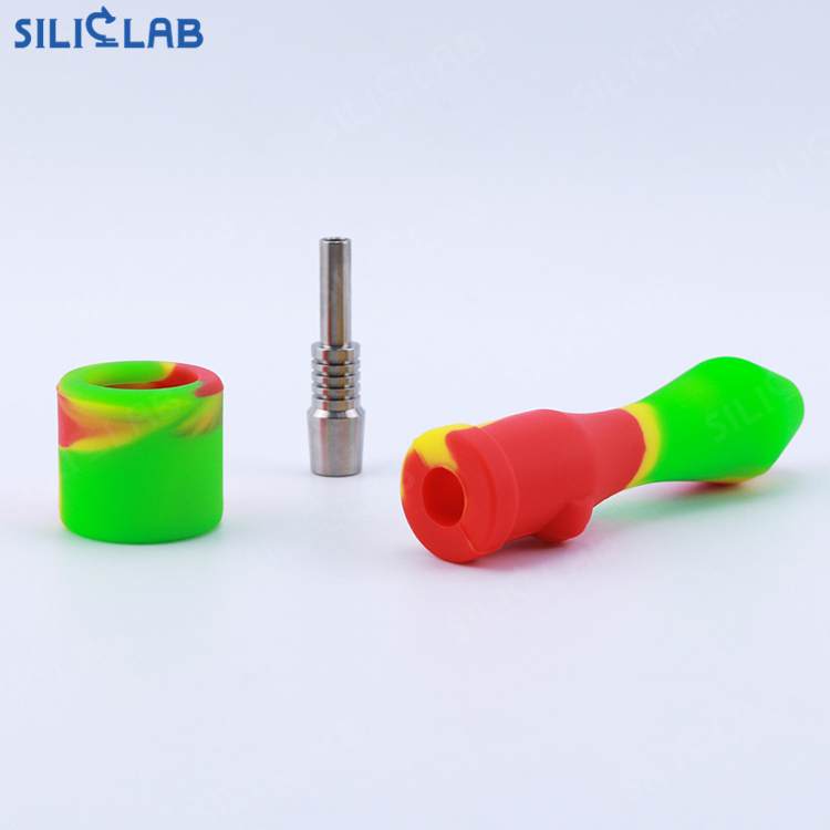 Nectar Collector DAB Straw Mini Smoke Collector Filter Smoking Pipe with 10mm Titanium Nail