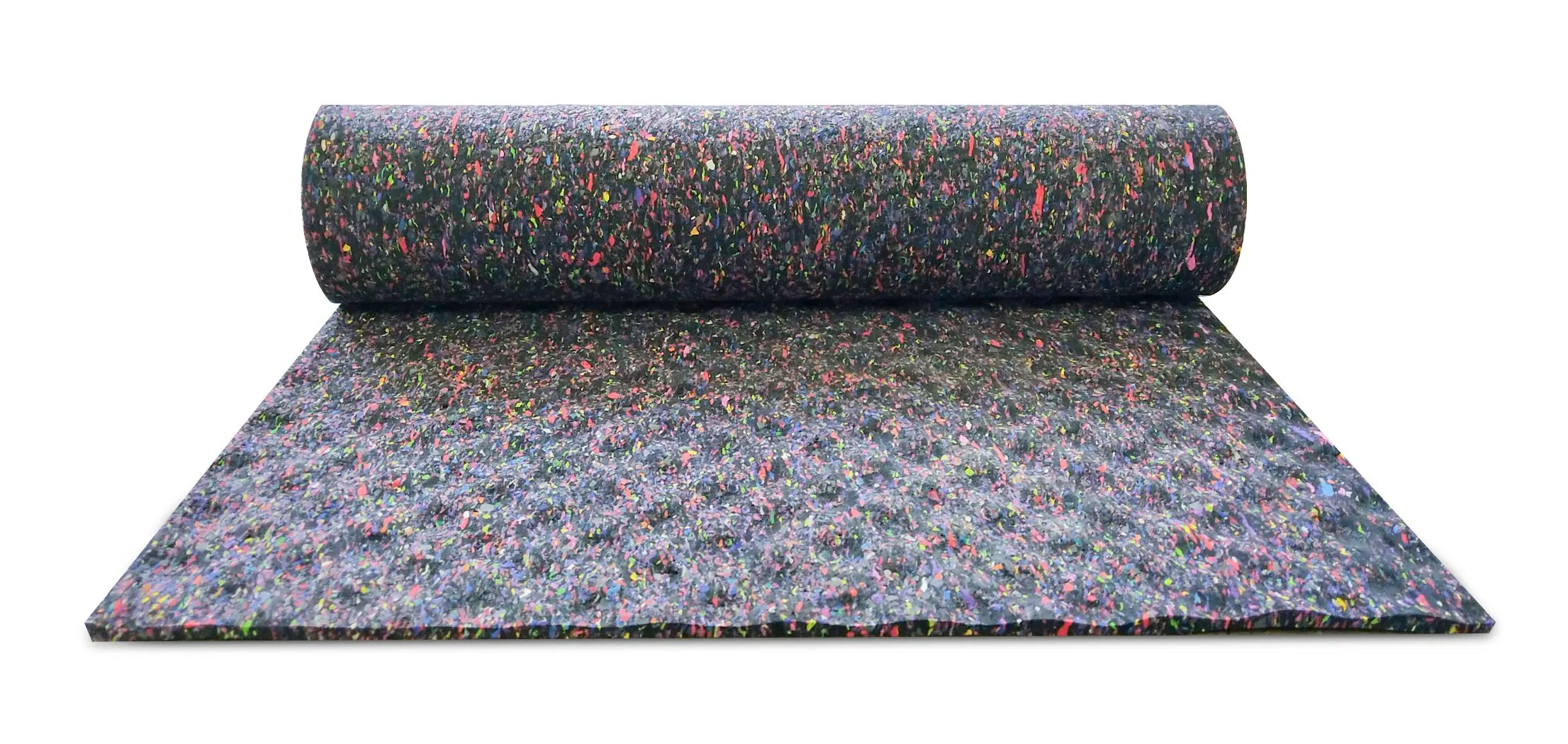 Manufacture Acoustic Underlay Rubber Foam Roll Colorful Sound Reduction Underlay Roll for Gym Application