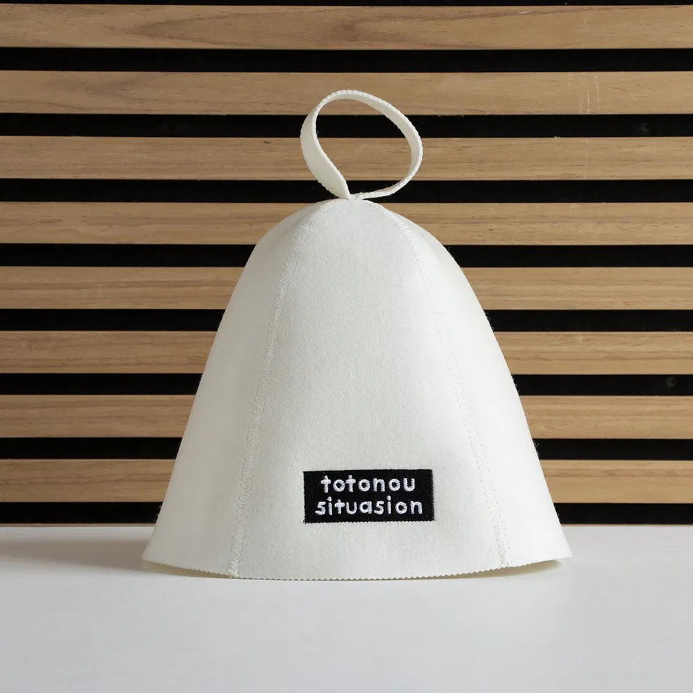 Wool Felt Sauna Cap for Women and Men, Sauna Room Accessories Felt Heat Dry Headrest, Sauna Room Essential Parts