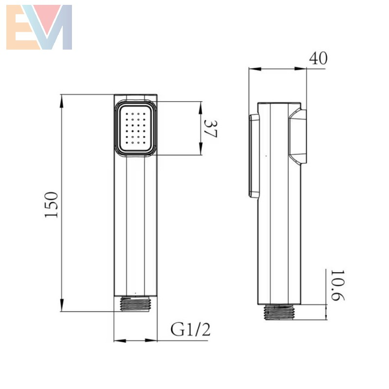 Water Saving Bathroom Jet Spray Hand Held Portable Bidet Sprayer