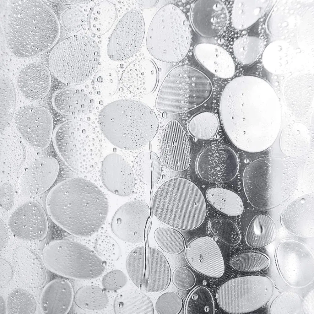 Shower Curtains PVC Waterproof Customized Design Bath with Plastic Hooks