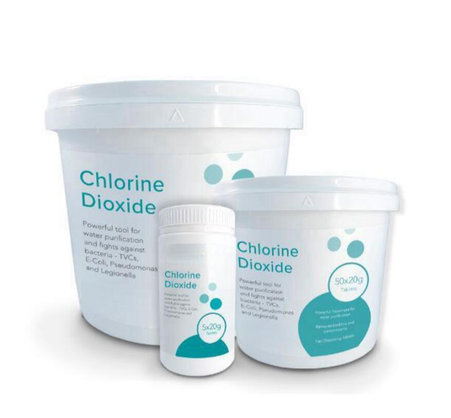 Drinking Water Purification Tablet Chlorine Dioxide 10% Tablet 1g-100g