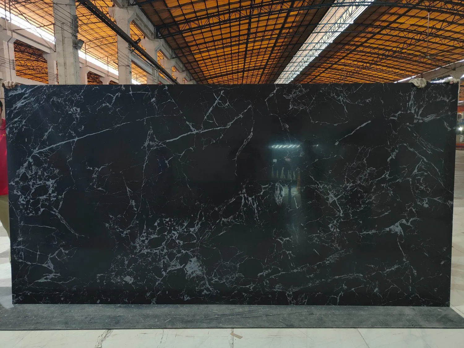 Black Marquina Matt Glossy Sintered Stone Slabs Porcelain Tiles Marble Surface Interior Outdoor Decorations 12mm Thickness Italian Porcelain