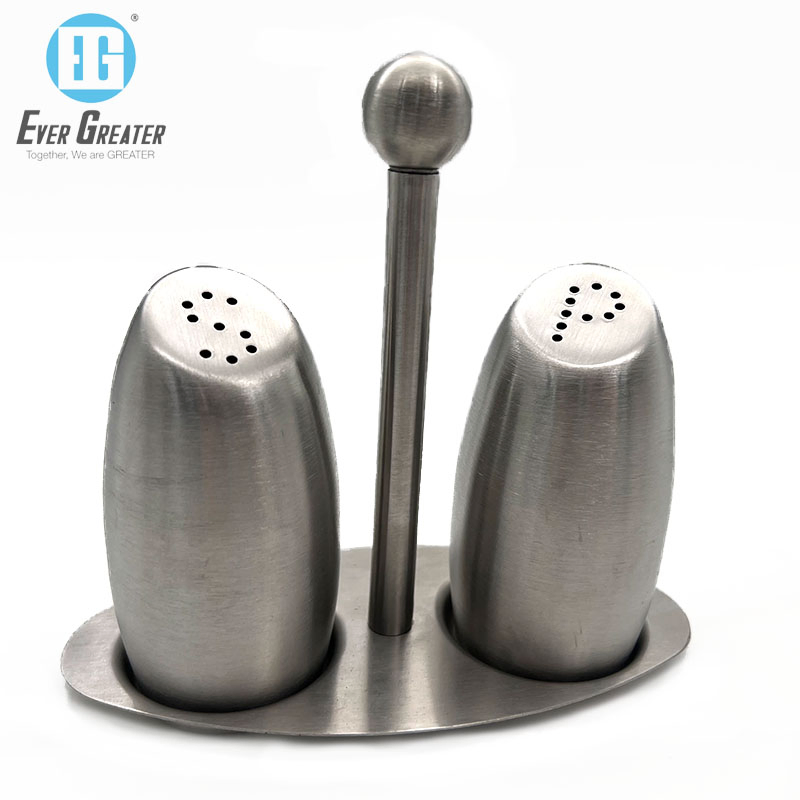 Factory Outlet Custom Logo Decorative Kitchen Metal Sprinkle Salt Shakers