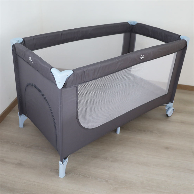 Portable Metal Travel Cot Easy Foldable Indoor Baby Playpen
