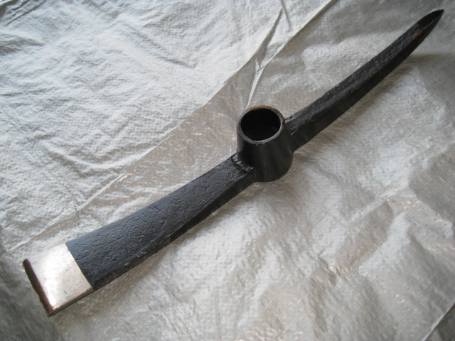 Black Pickaxe and Machine Make Shovel and Hoe