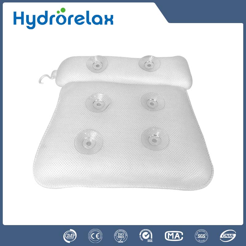 3D Mesh Waterproof Luxury Bath Pillow Cushion with Neck Support