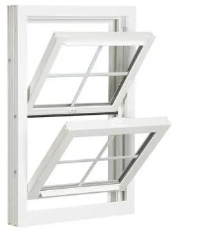 Slide Double Hung Windows Lifetime Warranty American White Hung Vinyl UPVC Windows