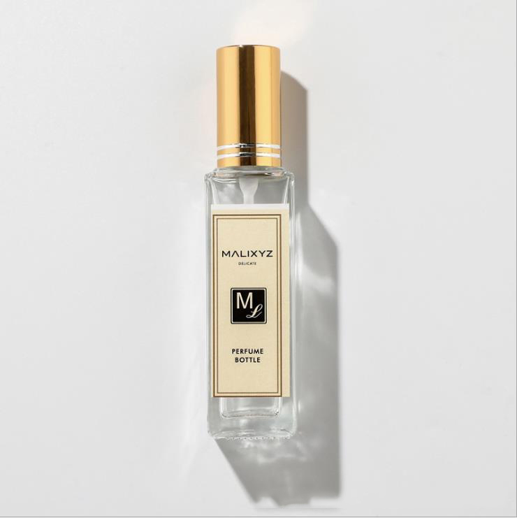 5-100ml Clear Gold Glass Perfume Bottle Spray Bottle