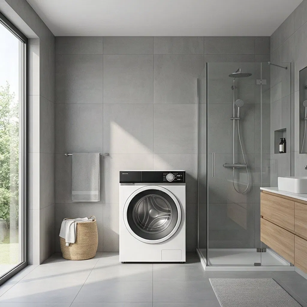 Crown Big Door Inverter Motor Washing Machine with Dryer