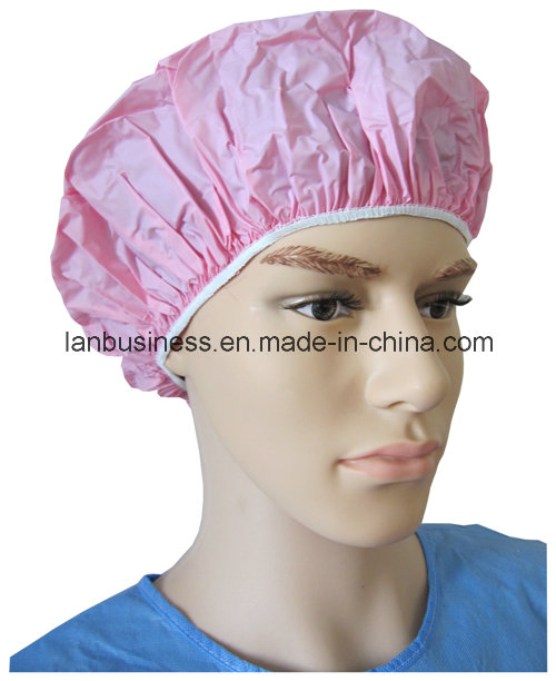 Pure Color PVC Single-Layer Shower Cap