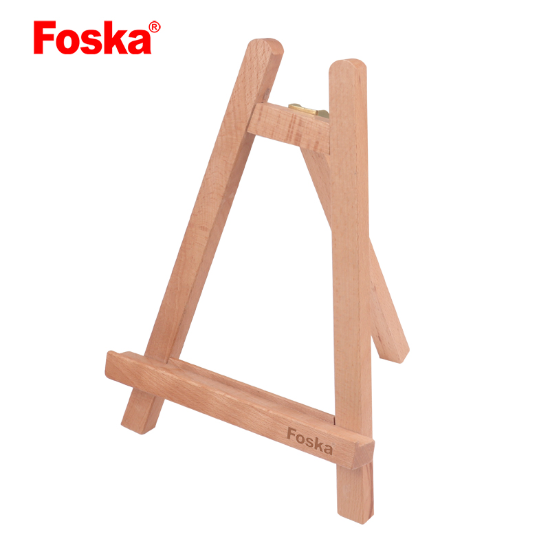 Foska Portable Size Elegant Beech Wood Adjustable Tripod Easel for Artists Painting