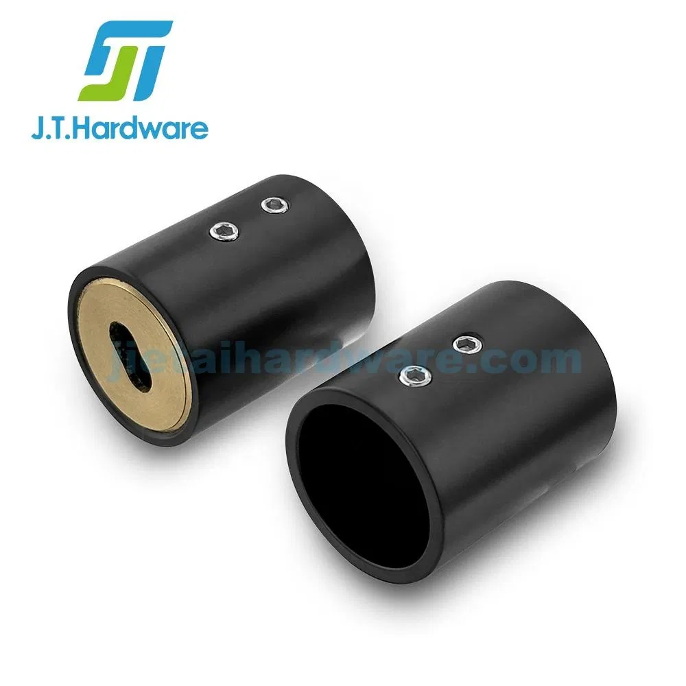 304 316 Stainless Steel Door Hardware Matte Black 180 Degree Frameless Sliding Shower Door System