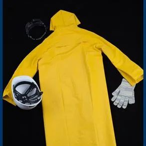 Hbc Cloth Long Shirt Yellow Polyester Labor Protection Sanitation Workers Long Raincoat PVC Reusable Rain Coat Raincoat