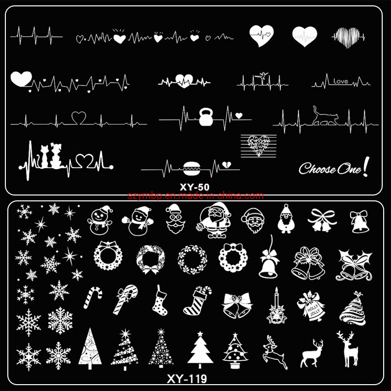 Factory Custom Exquisite DIY Decoration Metal Nail Art Stamping Plate