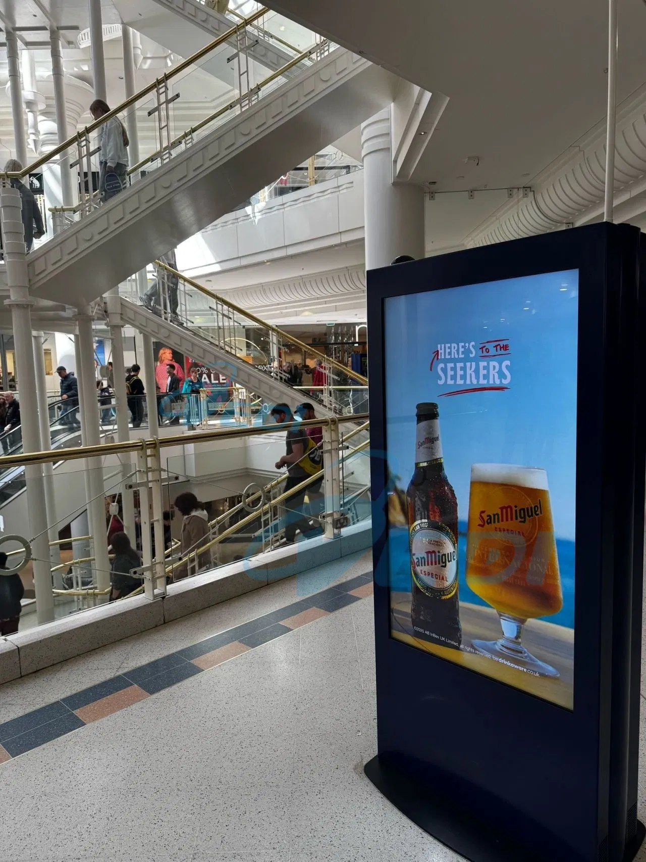 Двусторонний сенсорный LCD киоск 55 дюймов для наружной рекламы