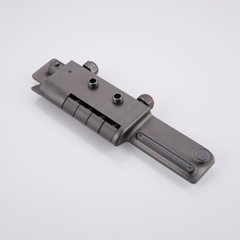 Gun Grey Simple High Pressure Rainfall Sprinkler Mixer Wholesale Bathroom Shower Set