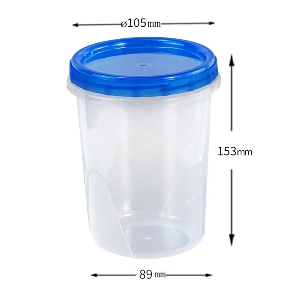 1000 Ml Disposable Sealed Plastic Takeaway Soup Cups with Screw Lid
