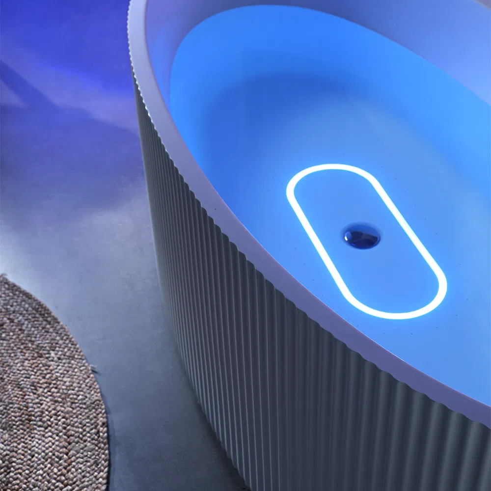 Прямоугольная акриловая ванна белая, отдельностоящая