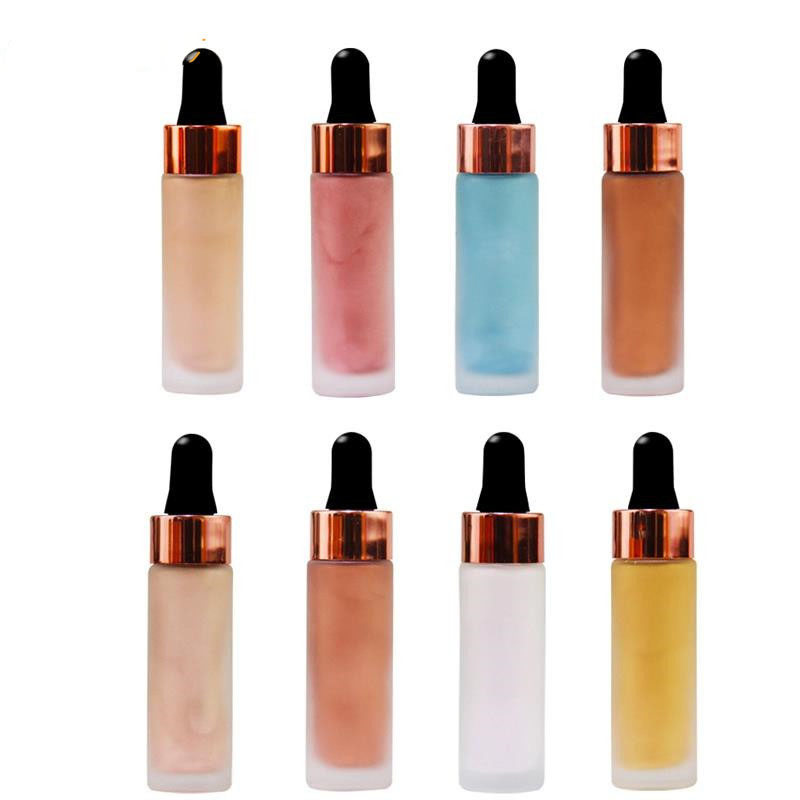 OEM New Explosive Face 8 Color Diamond Highlighter Liquid Repair Concealer Foundation